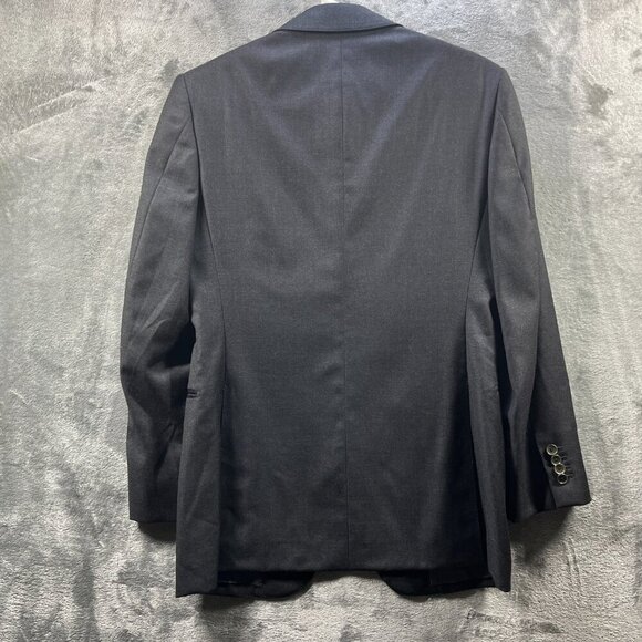 Edifice Mens Blazer Loro Piana Fabric 44 Gray Wool Jacket Four Seasons Classy - Picture 2 of 13